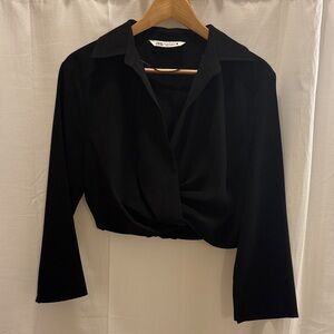 Zara Elegant Black Women's Top